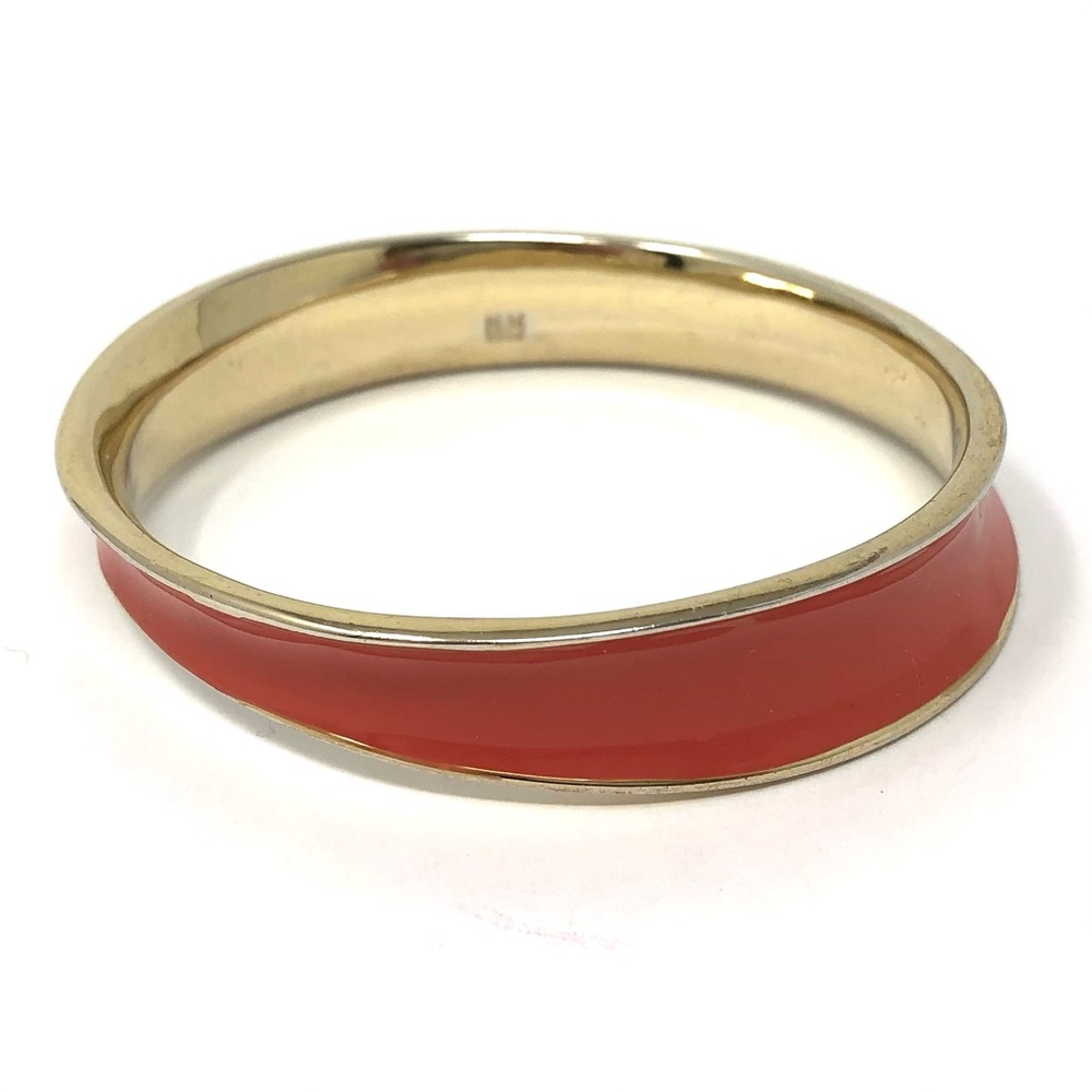 RLM SOHO (Robert Lee Morris) enameled asymmetrical gold tone bangle bracelets